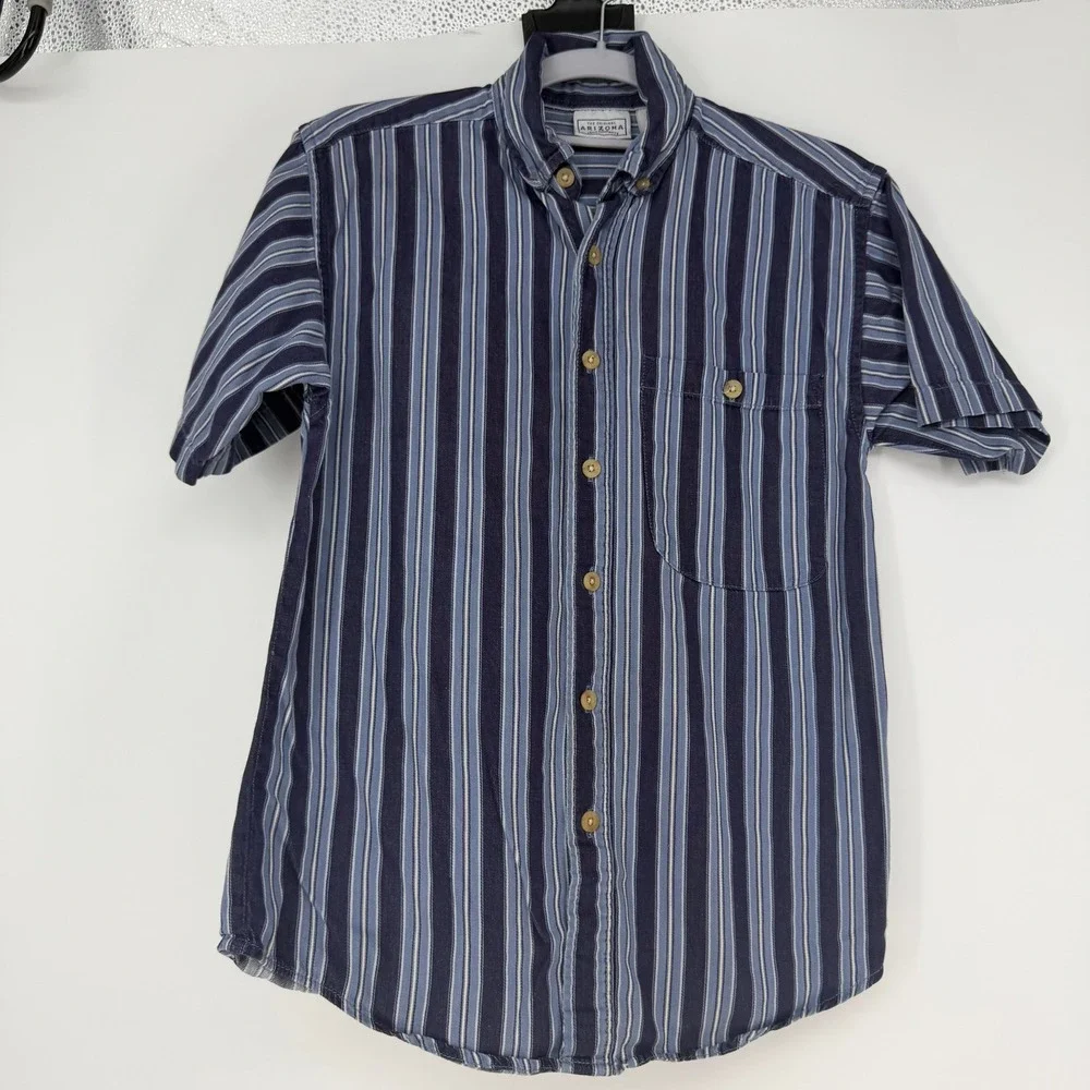 Lot of 3 Shirts Men Medium 10/12 Multicolor Plaid Striped Bundle Skater School